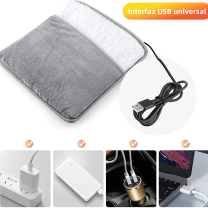 Almohadilla Térmica para Pies con Calefacción USB